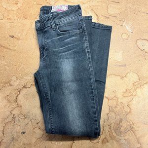 Dark Gray SIWY Super Skinny Stretch Mid Rise Jeans - Size 25